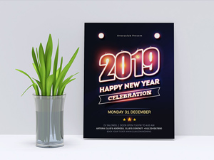 New Year 2019 Party Flyer Template