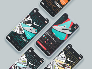 Nike Brand UI/UX Mobile Template