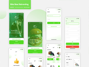Nike App | Xd UI Kit | New Rebranding Design