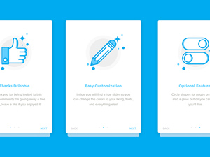Onboarding UI Design Screens