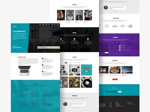 Diana One Page Website Design