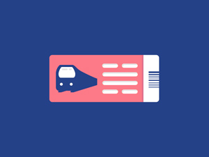 Paris Metro Ticket Illustration