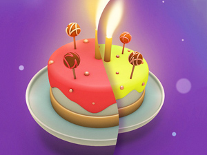 Party Cake Item Mockup