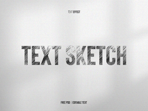 Pencil Sketch Text Effect