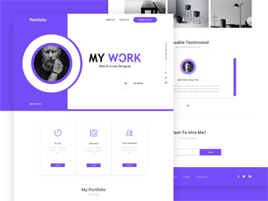 Personal Portfolio Template For Adobe XD