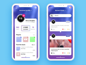 Personal Profile & Recent Posts App