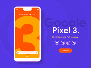 Pixel 3 XL Mockups | Xd Resource