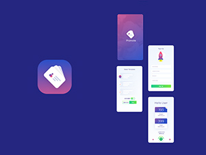 Promote App Adobe Xd UI Kit