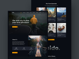 Raido Travel Xd Landing Page Template