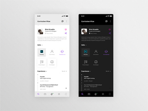 Resume Mobile iOS App Design