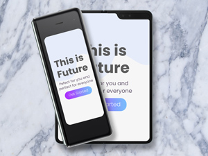 Samsung Galaxy Fold Mockup