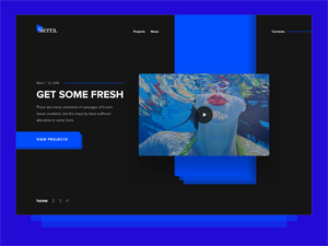 Sierra – Free XD Personal Portfolio Template