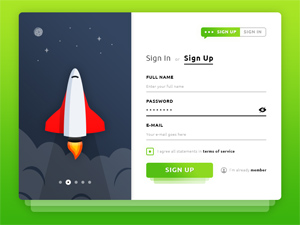 Rocket Form Sign Up