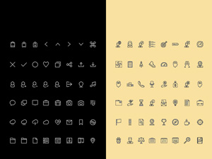Simple Line Icon Set