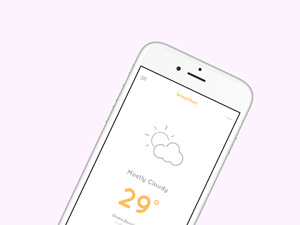 Simple Weather UI Concept