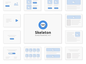 Skeleton Wireframing Sample Kit