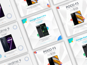 Social Media Gadget Banner Templates