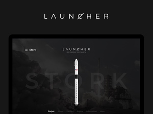 Space Company Website Template