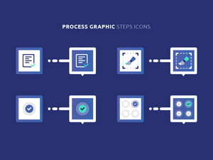 Multiple Steps Icons