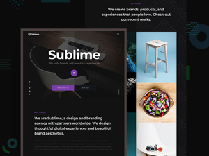 Sublime Website Template