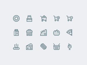 Supermarket Icons