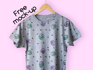 Hanging T-shirt Mockup