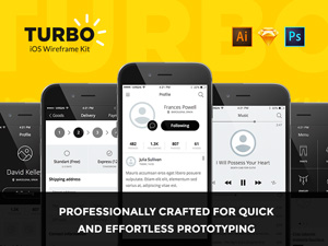 Turbo iOS Wireframe Kit