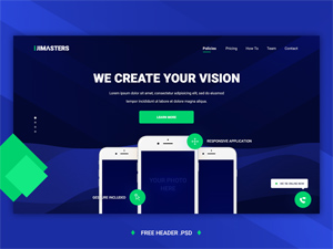 UIMasters Header Template