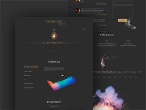 Undercover Minimalistic Web Template