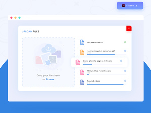 Upload Files Design Template