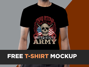 US Army T-shirt Mockup