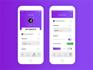 User Profile & Account Details iOS App Design