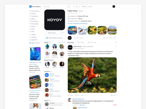 VKontakte Website Redesign Template