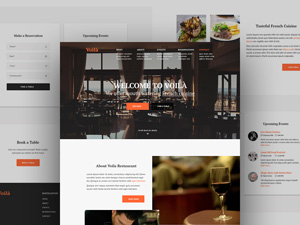 Voila Restaurant Web Template