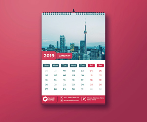 Wall Calendar 2019