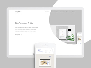Minimalistic Website Design