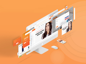 Website & Mobile Ecommerce Template Screens