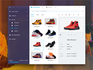 Windows 10 File Explorer – Adobe XD Freebie