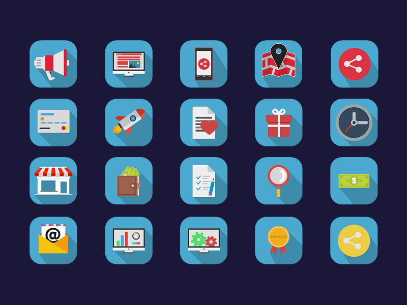 Basic Flat Icons