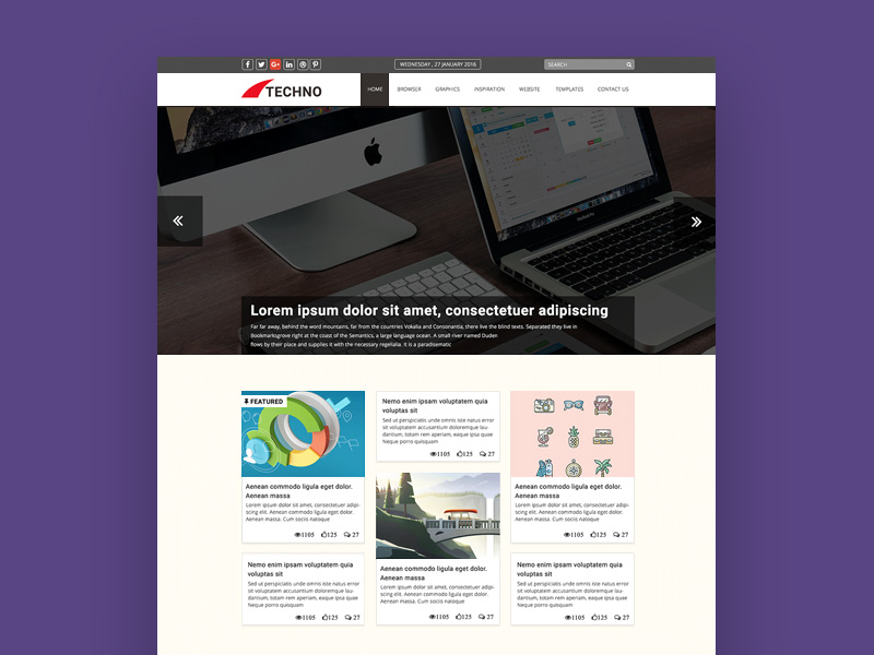 Techno Blog Template