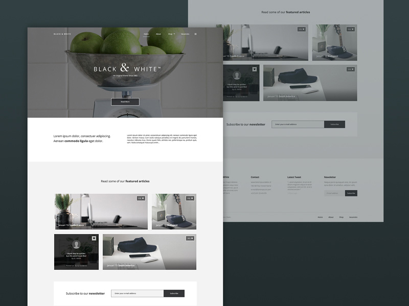 Almost B&W Template