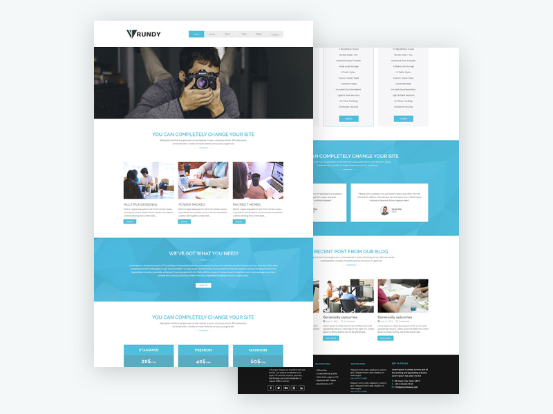 RUNDY Web Template
