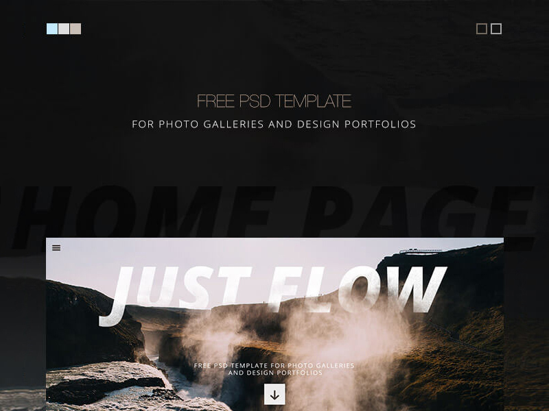 Template For Photo Galleries And Portfolios