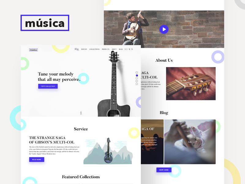 Musica Website Template