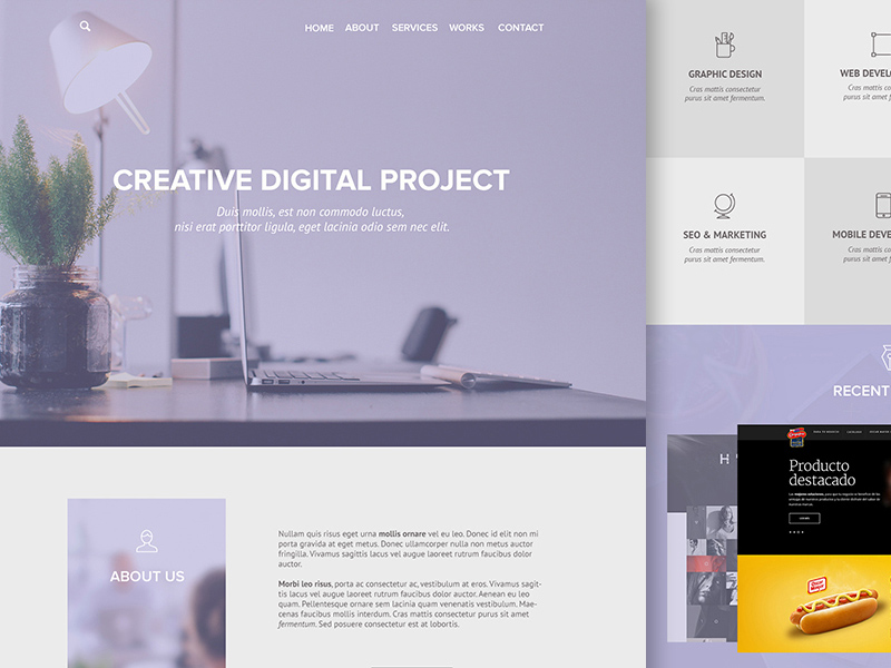 Digital Agency Landing Page Website