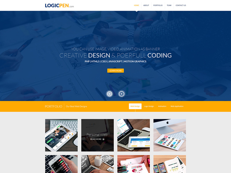LogicPen Portfolio Template