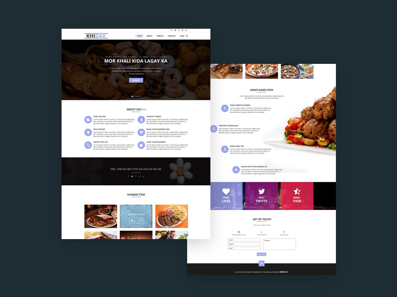 Khidax One Page Template