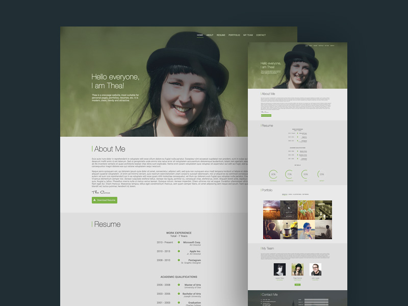 Thea Portfolio Template