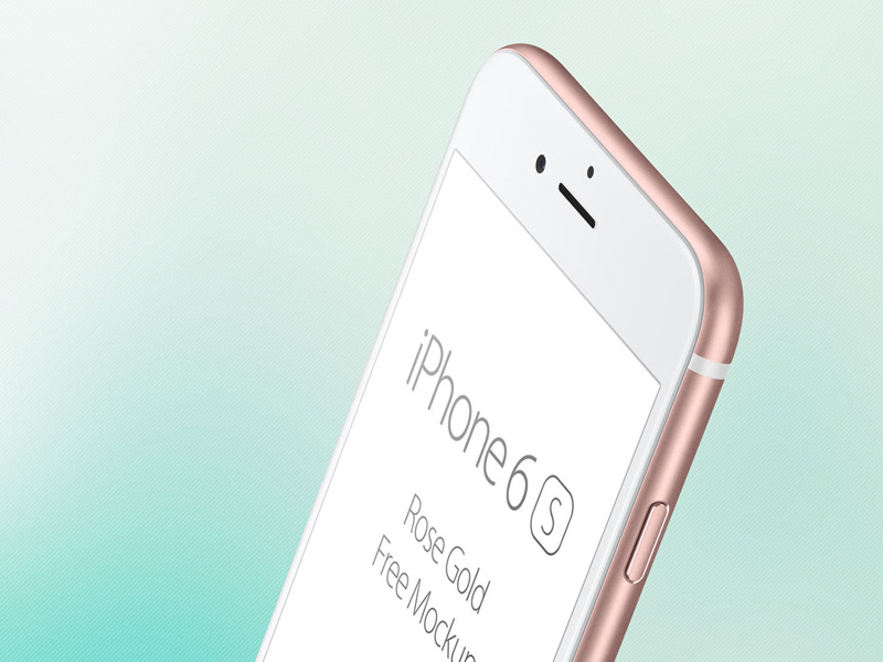 iPhone6S Rose Gold Mockup