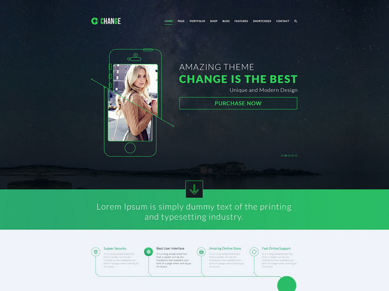 The Change Multi-Purpose Template